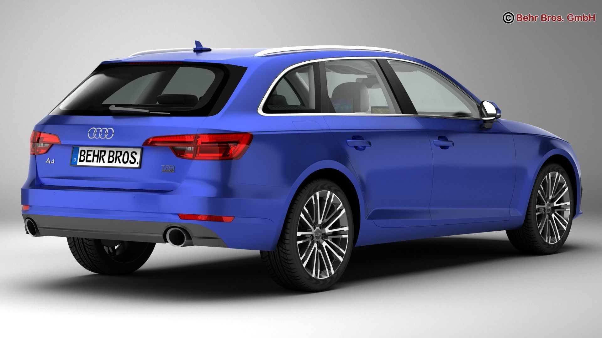Audi A4 Avant 2016 3D model_3