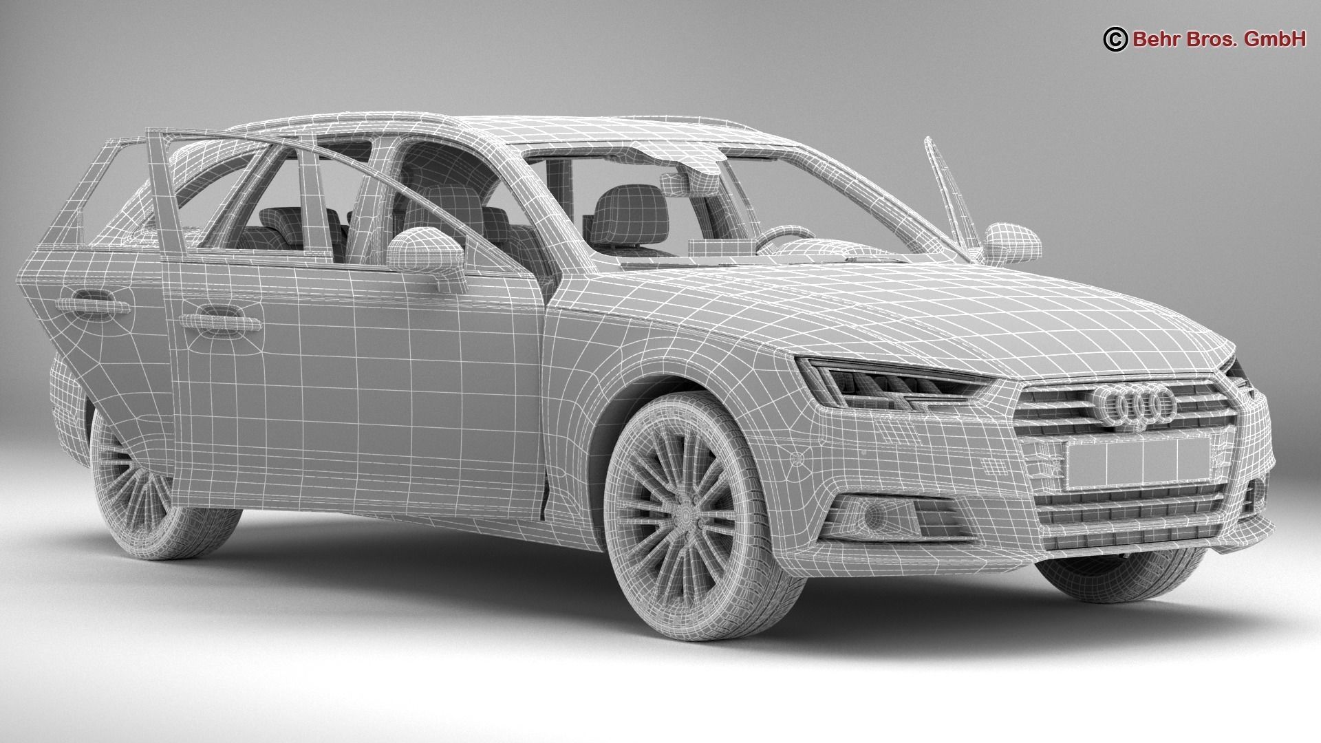 Audi A4 Avant 2016 3D model_17