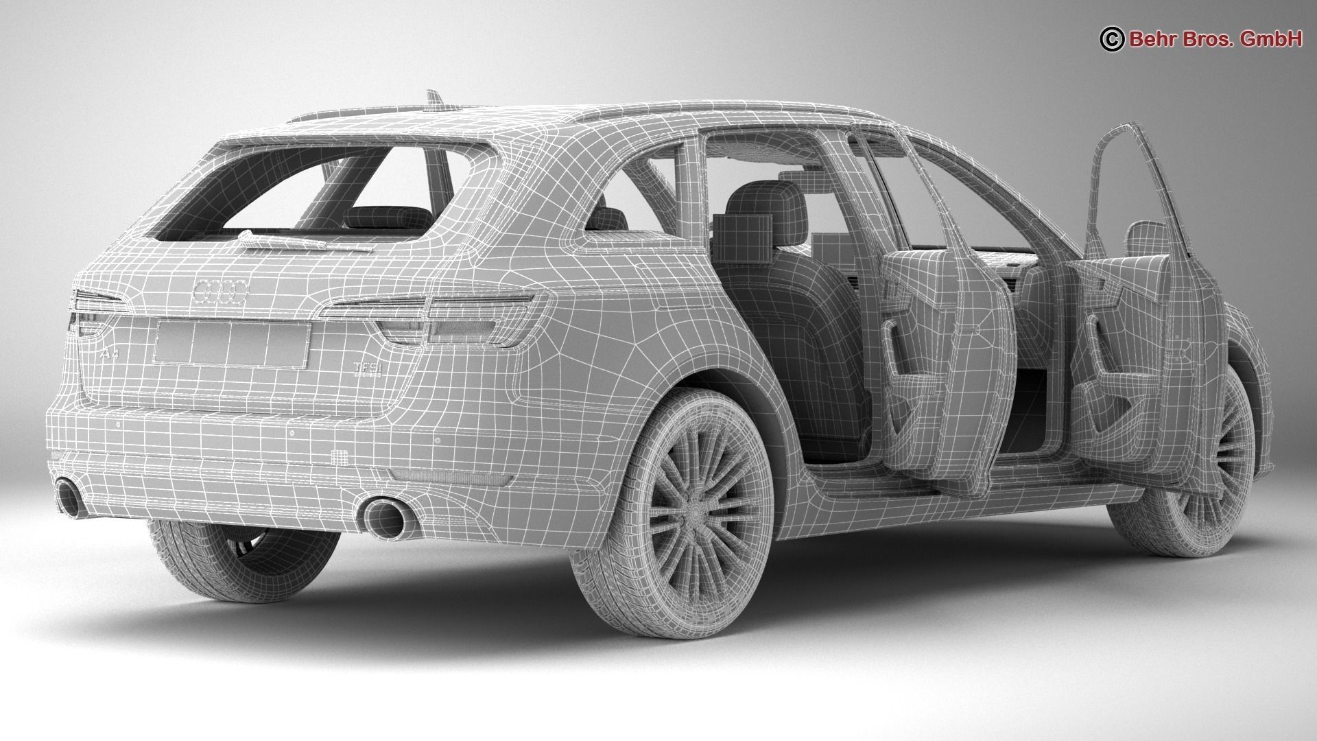 Audi A4 Avant 2016 3D model_19