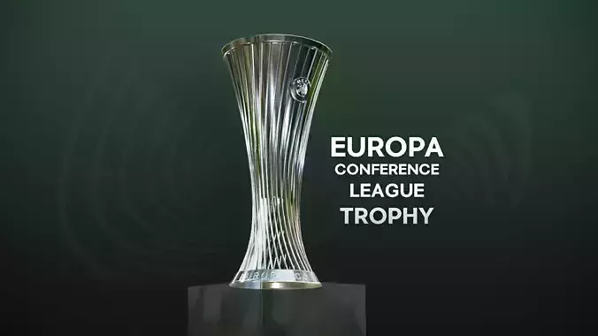 UEFA Europa Conference League Trophy  Low-poly 3D model