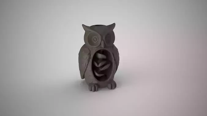 Owl Incense Burner 3D print model