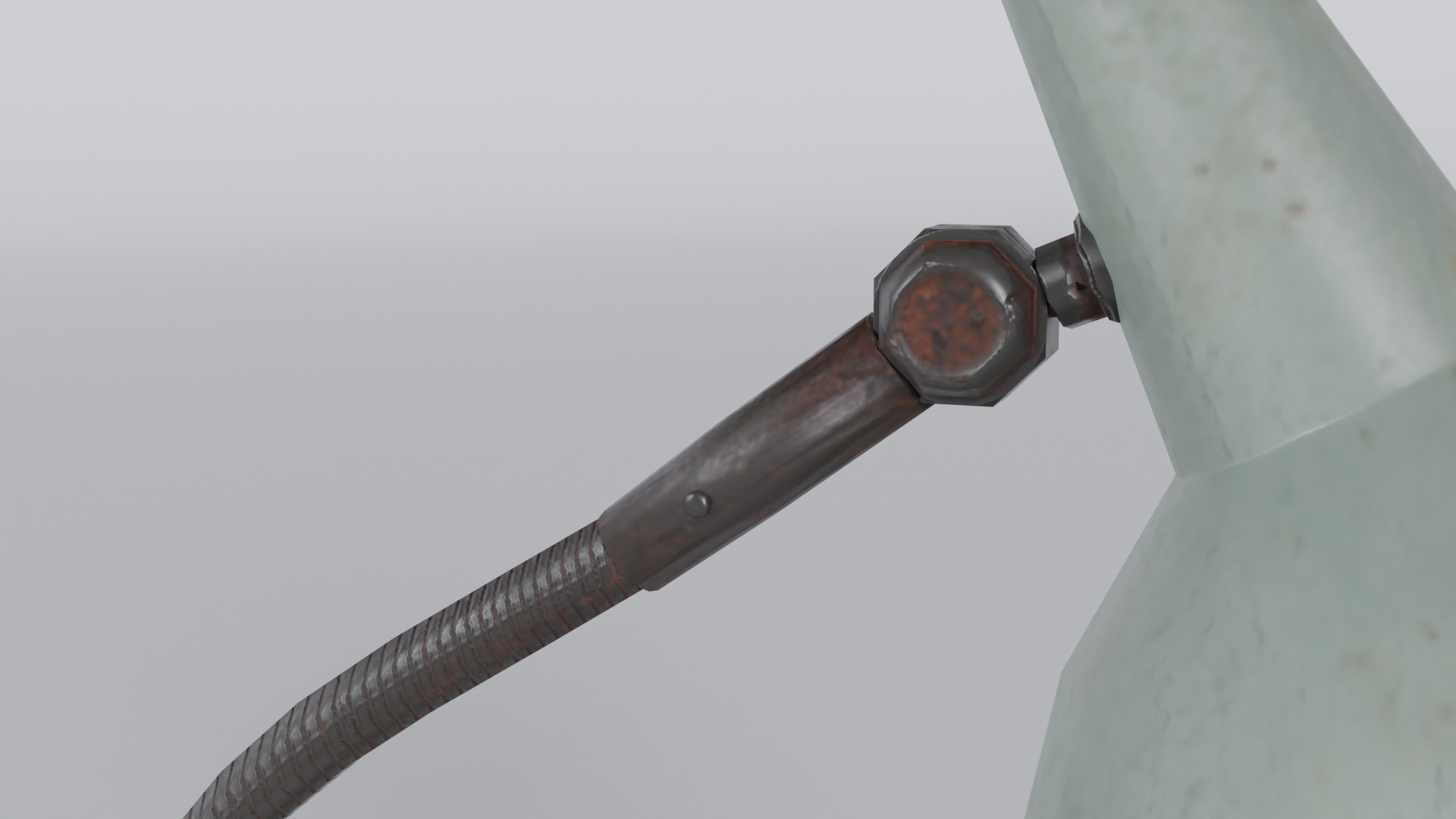 Retro Table Lamp Low-poly 3D model_3