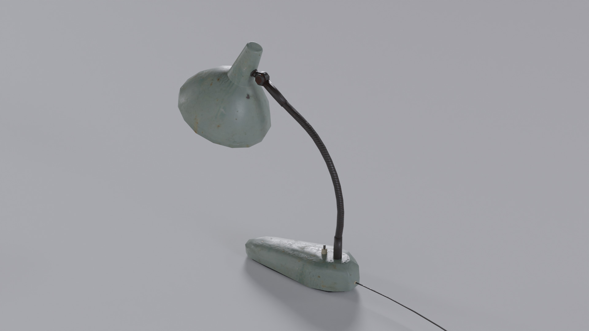 Retro Table Lamp Low-poly 3D model_2