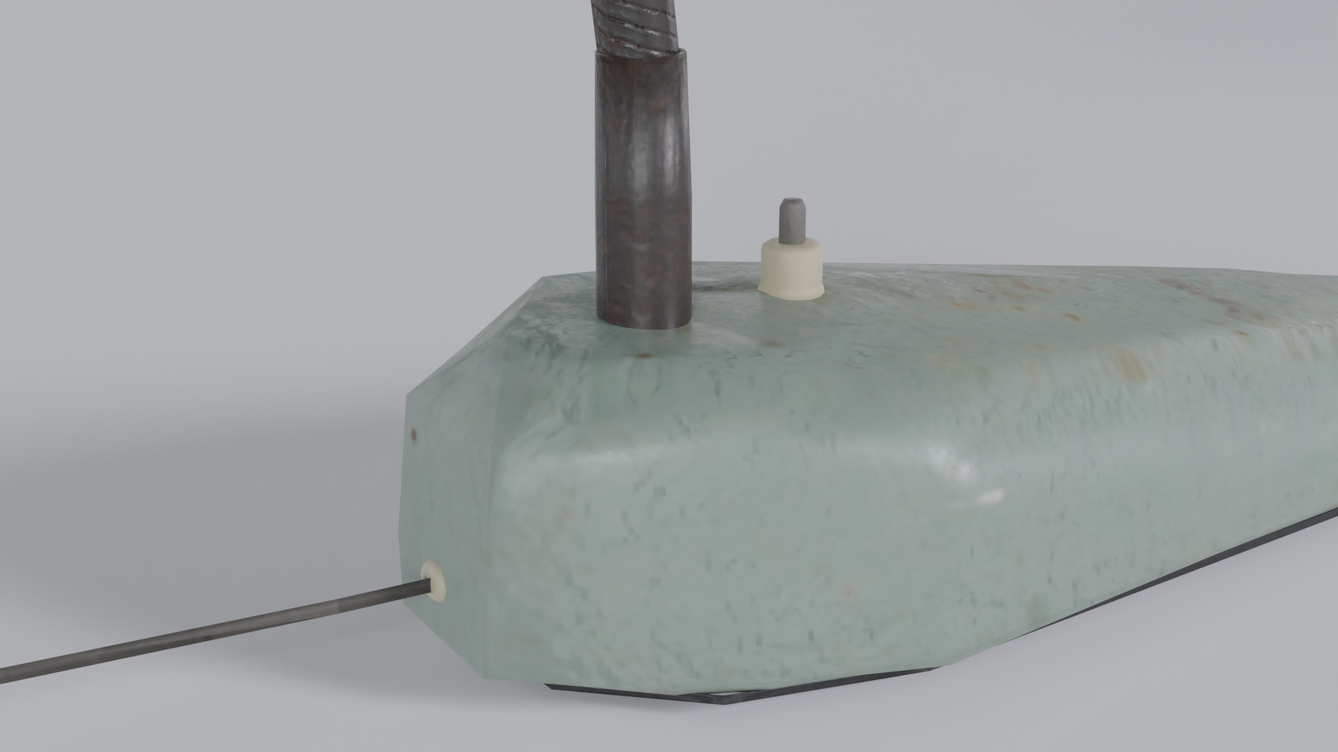 Retro Table Lamp Low-poly 3D model_4