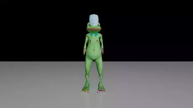 3D karekter model  biped animasyonlu