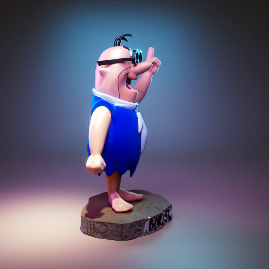 Mr Slate -  The Flintstones 3D print model_1
