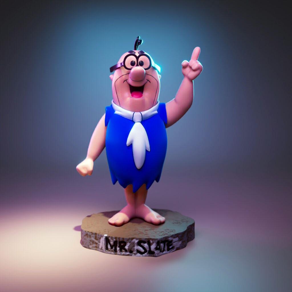 Mr Slate -  The Flintstones 3D print model_4