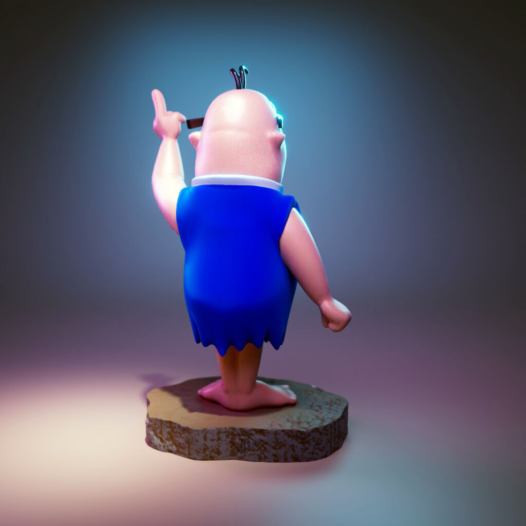 Mr Slate -  The Flintstones 3D print model_2
