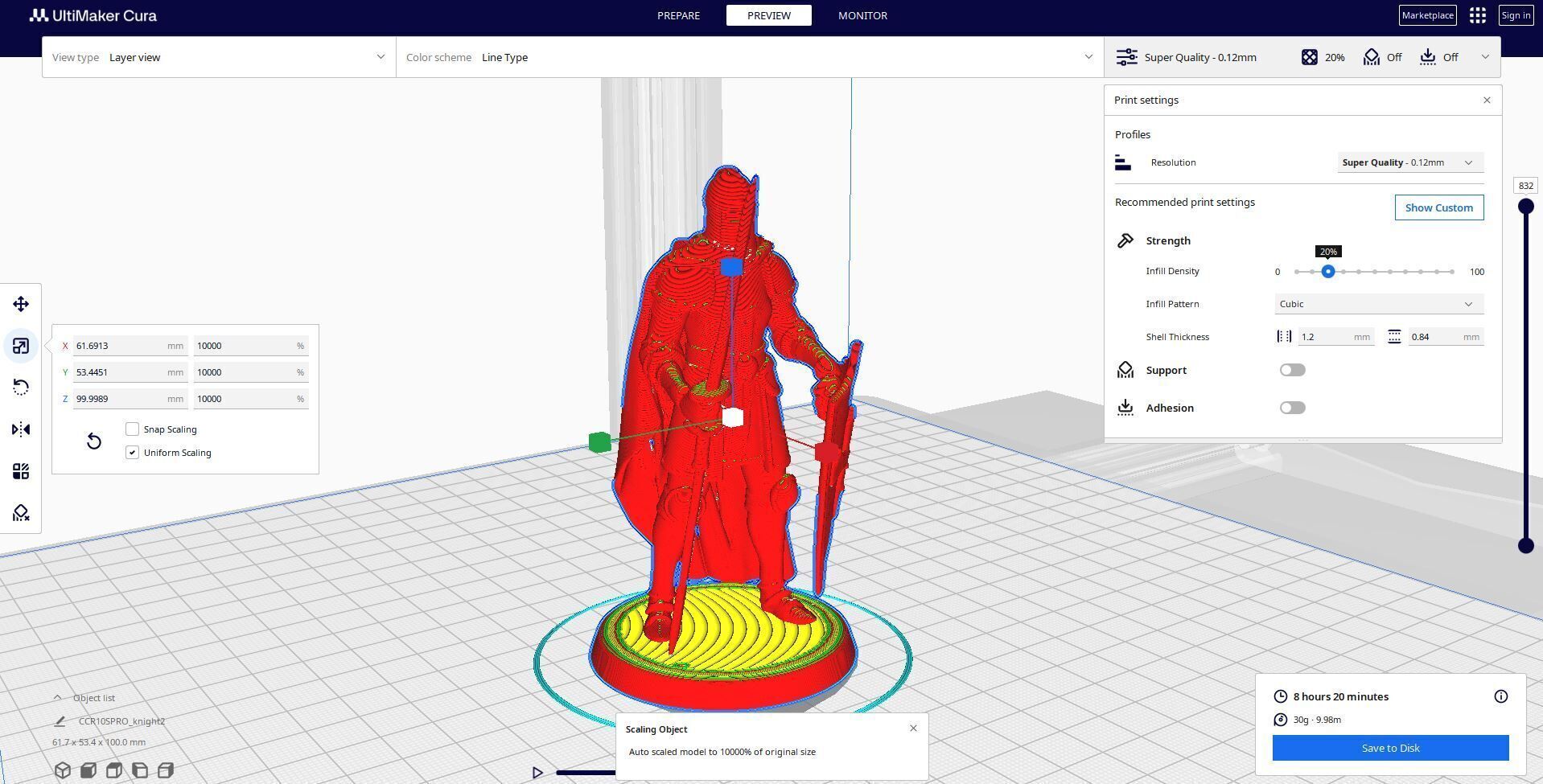 medieval knight miniature 3D print model_6