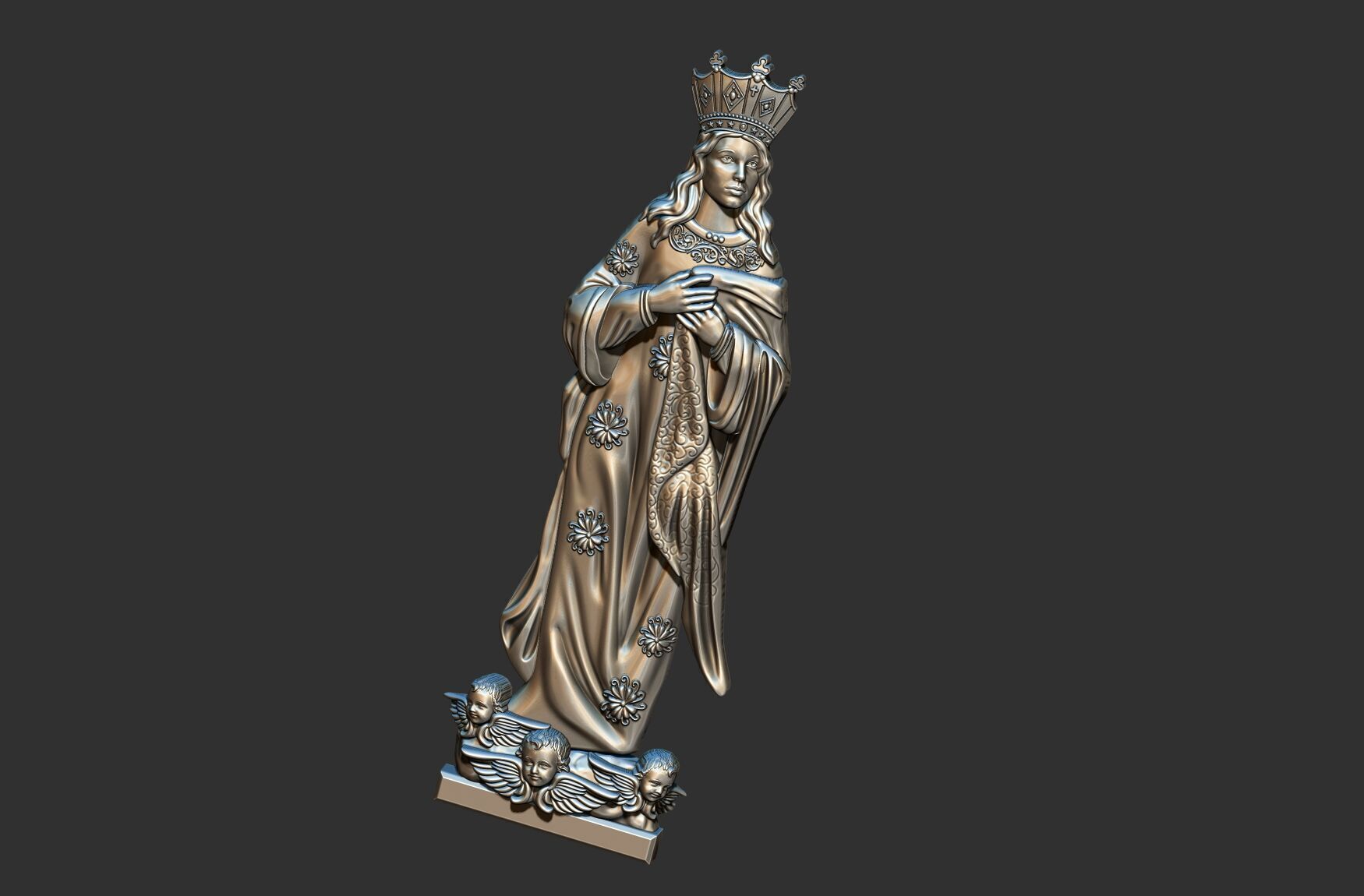 Our Lady of the Immaculate Conception - Imaculada Conceicao 3D print model_8