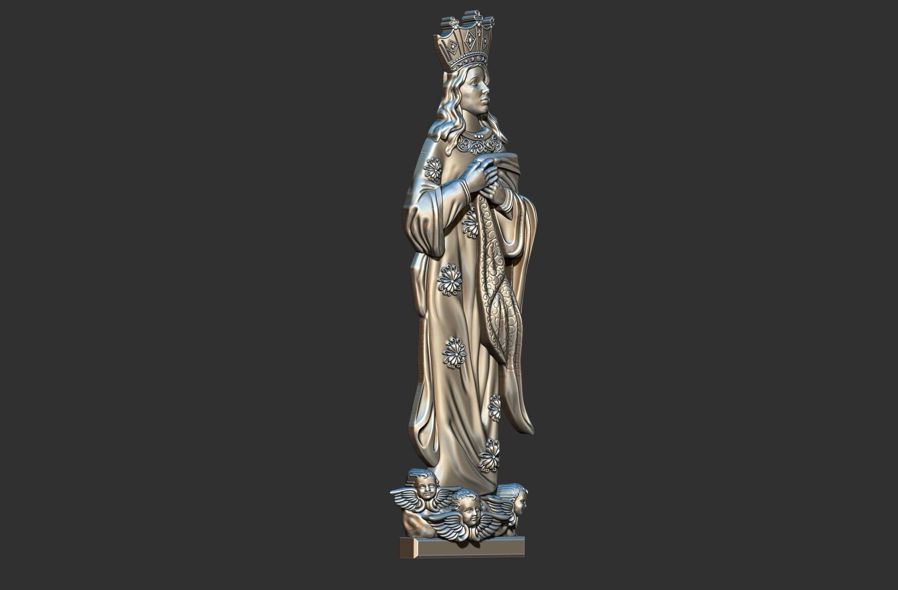 Our Lady of the Immaculate Conception - Imaculada Conceicao 3D print model_2