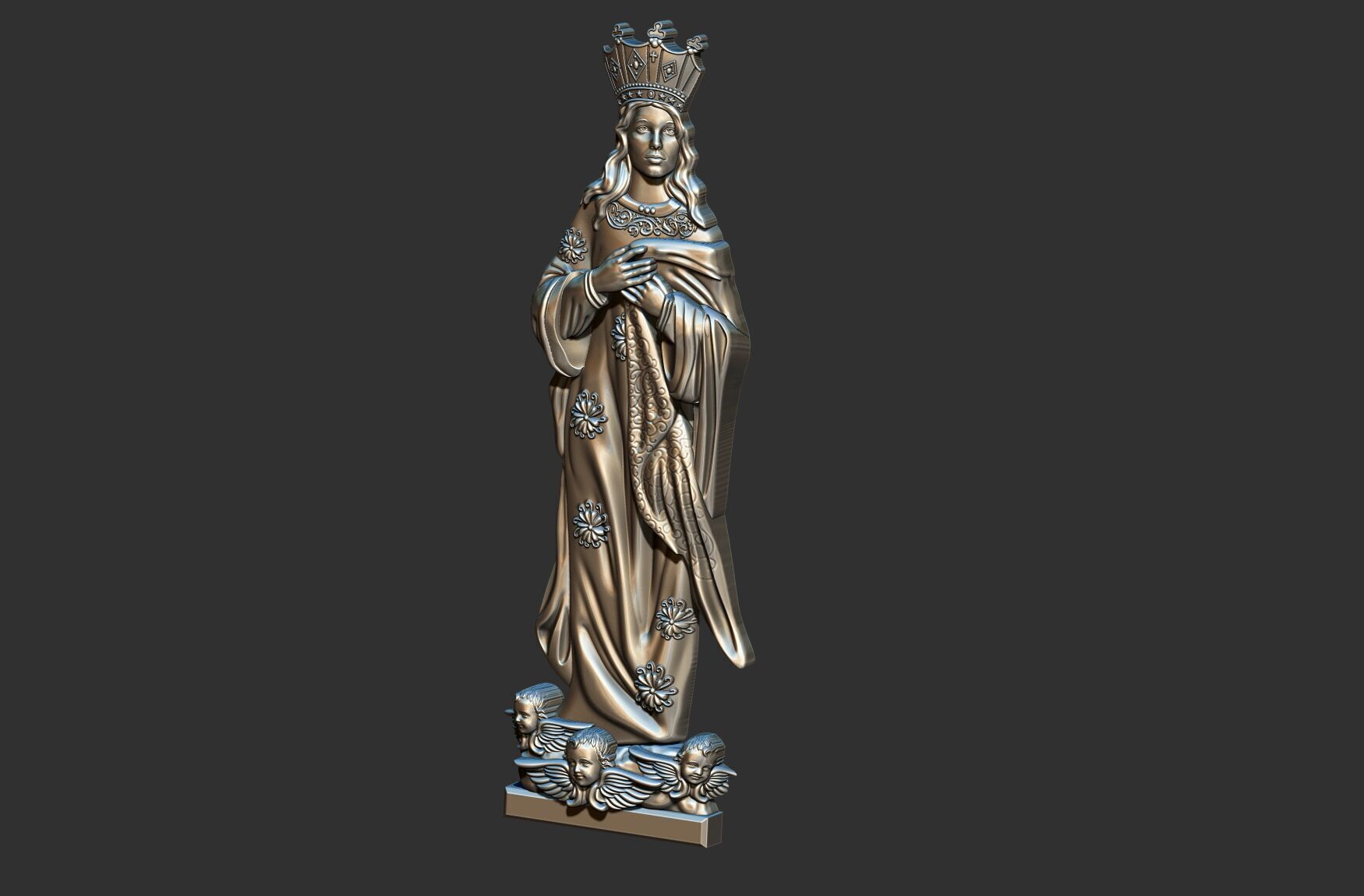 Our Lady of the Immaculate Conception - Imaculada Conceicao 3D print model_7
