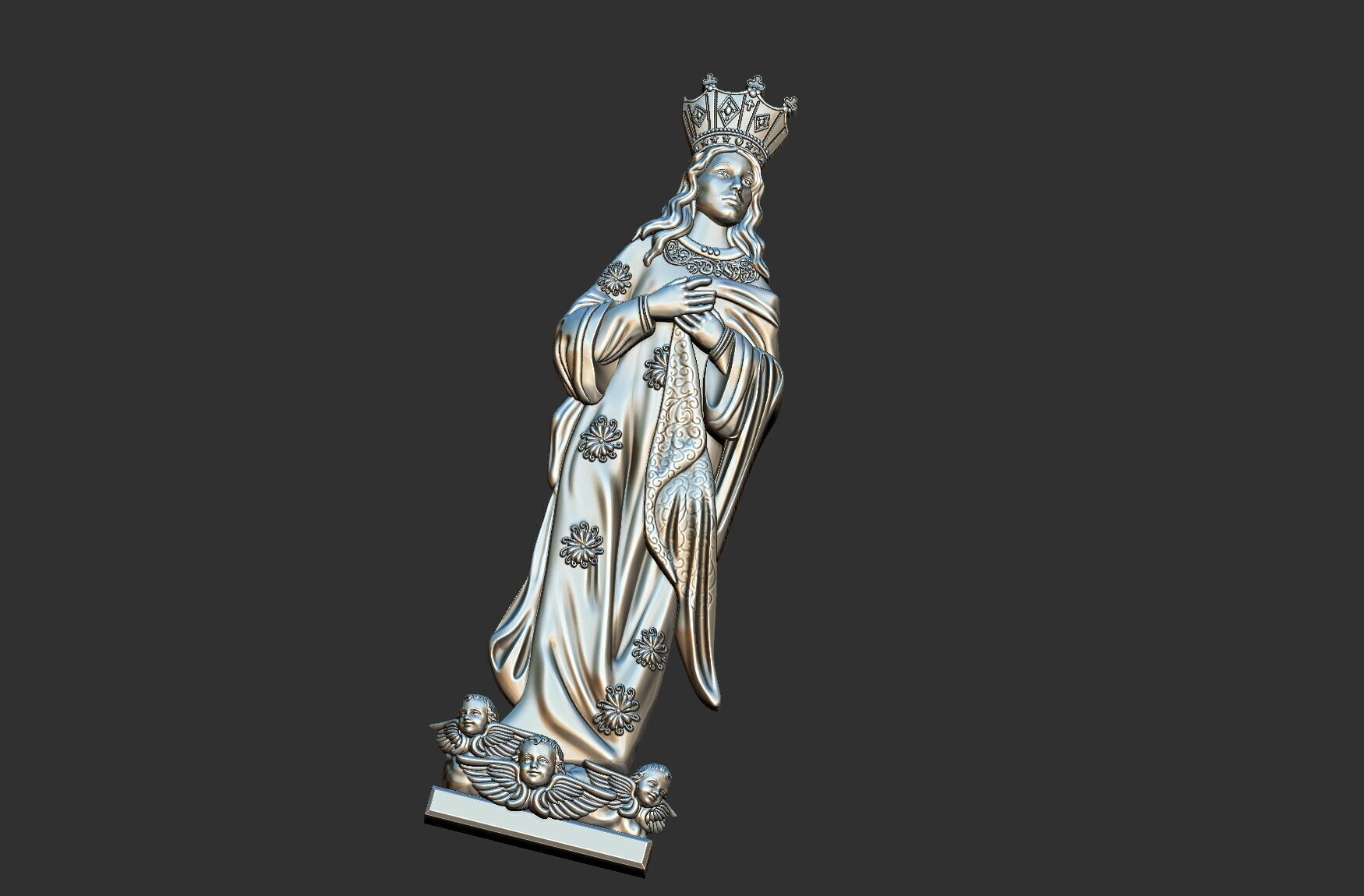 Our Lady of the Immaculate Conception - Imaculada Conceicao 3D print model_9