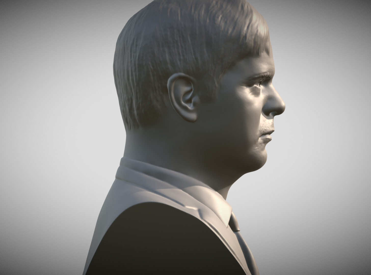 Dwight Schrute from The Office bust 3D print model_6