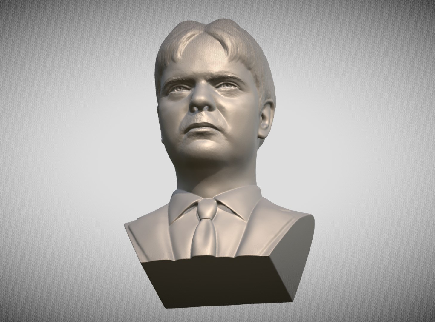 Dwight Schrute from The Office bust 3D print model_12