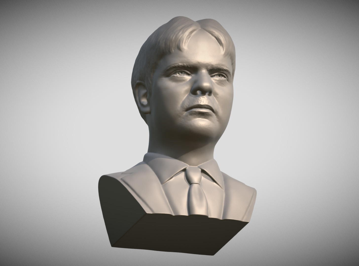 Dwight Schrute from The Office bust 3D print model_13