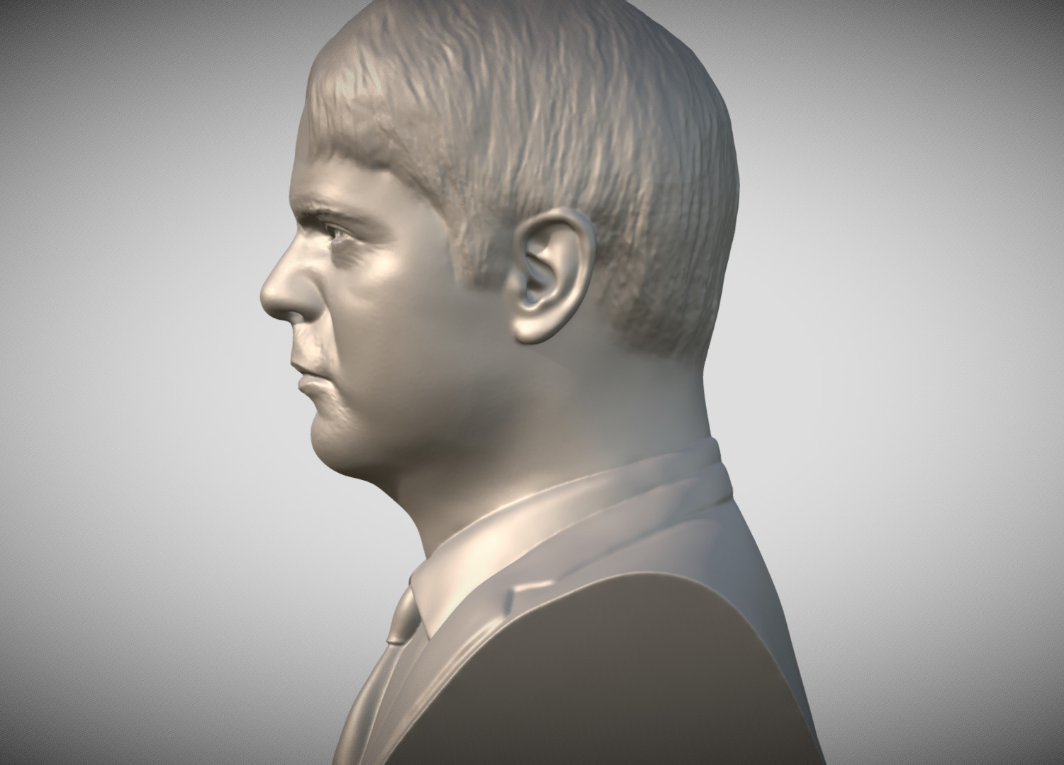 Dwight Schrute from The Office bust 3D print model_3
