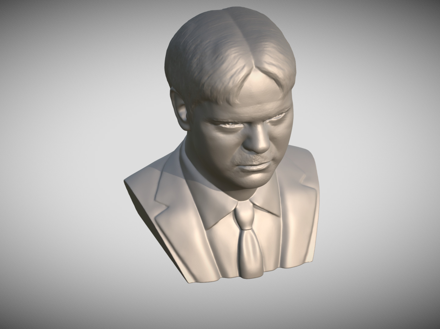 Dwight Schrute from The Office bust 3D print model_14