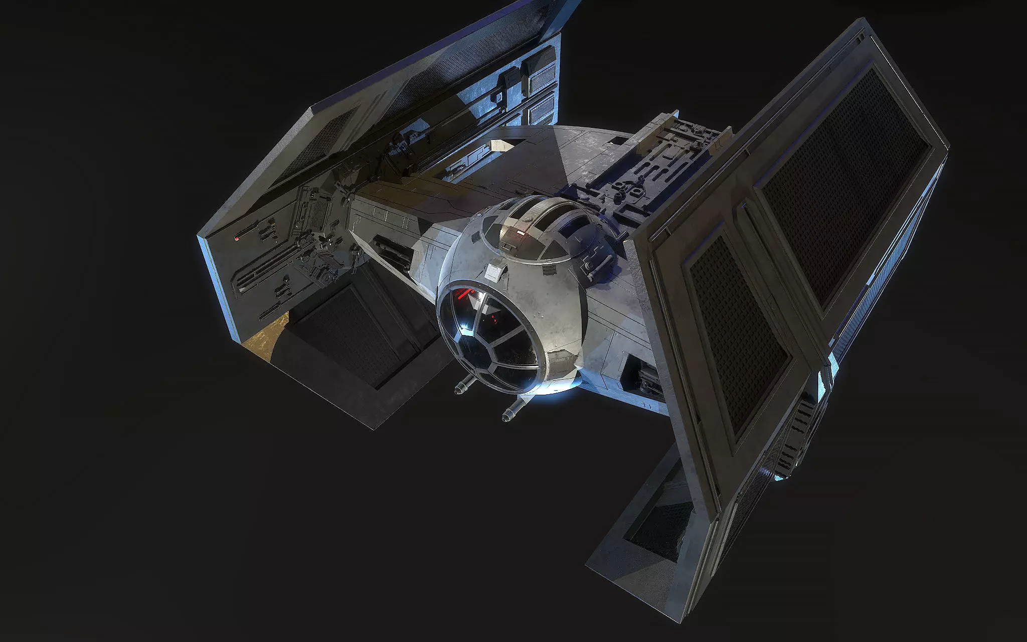 Darth Vader Tie 3D model_0