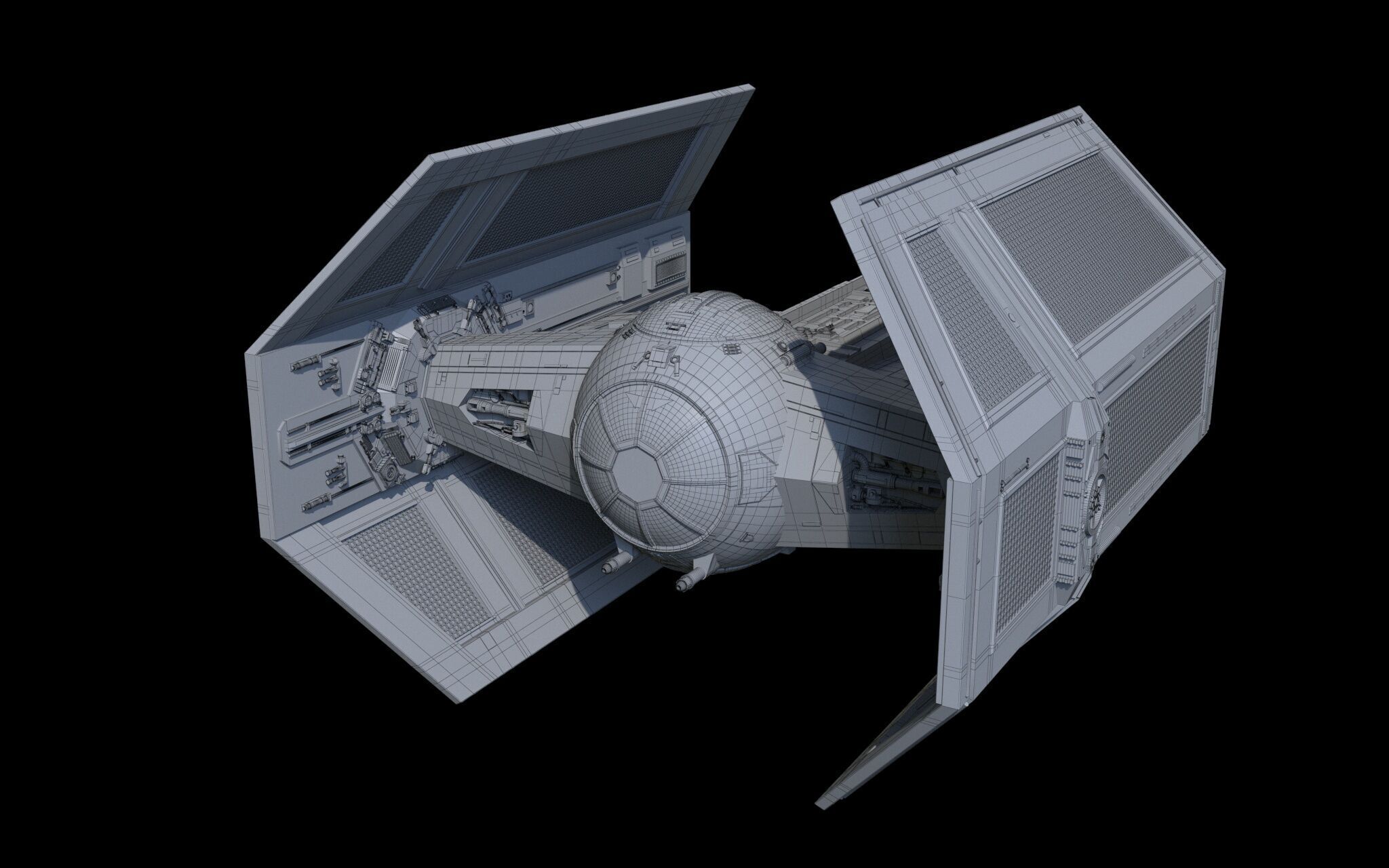 Darth Vader Tie 3D model_9