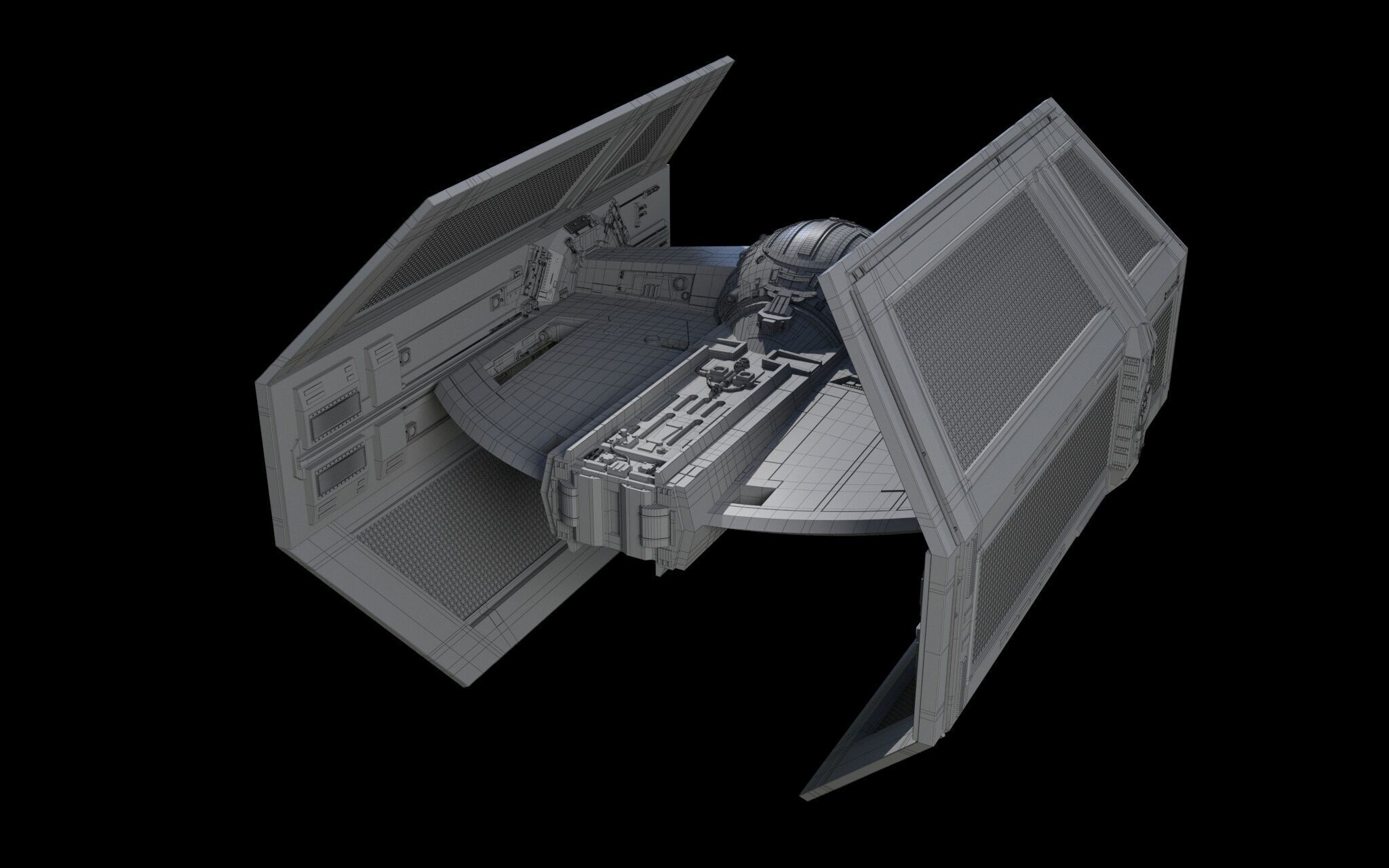 Darth Vader Tie 3D model_11