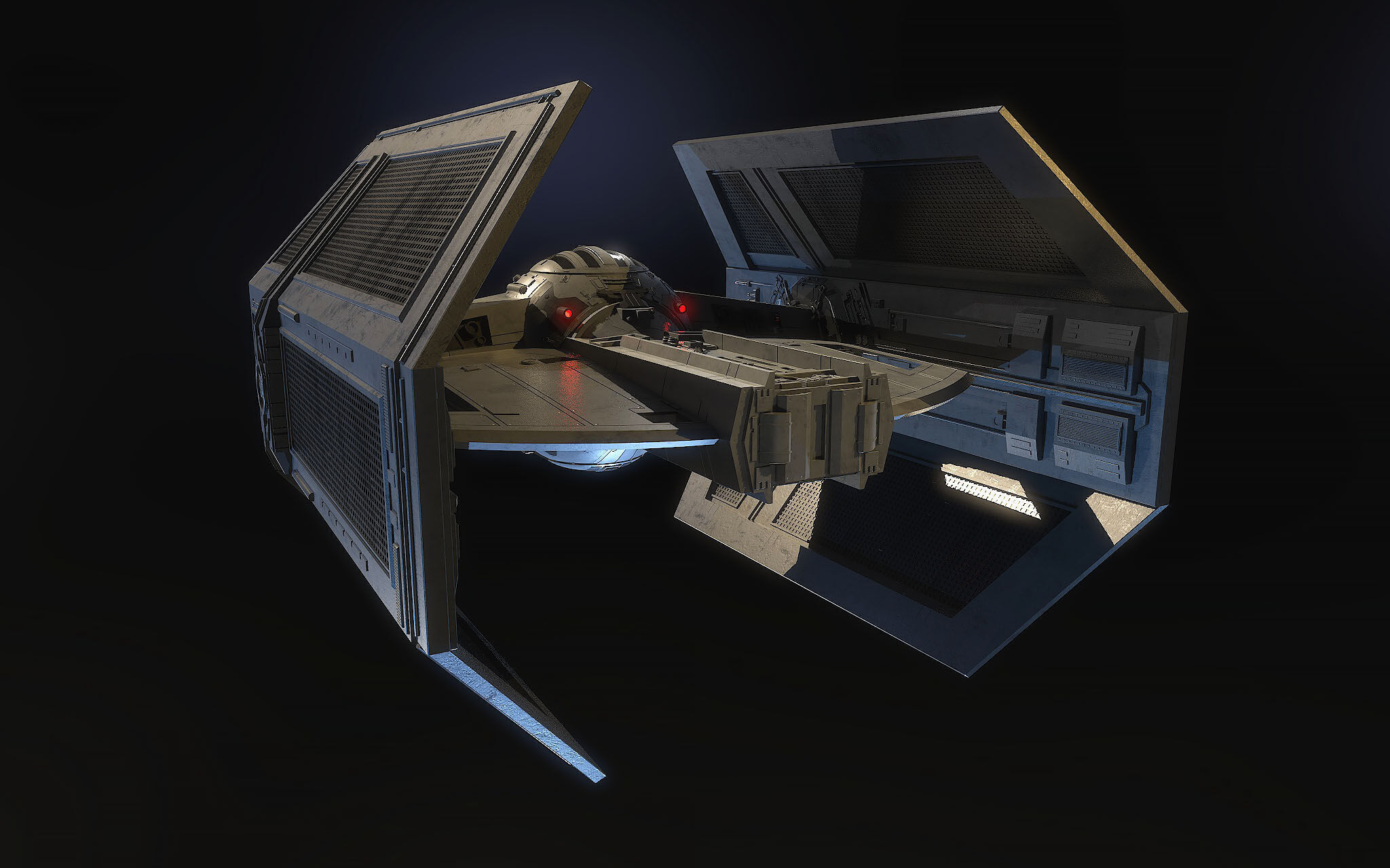 Darth Vader Tie 3D model_5