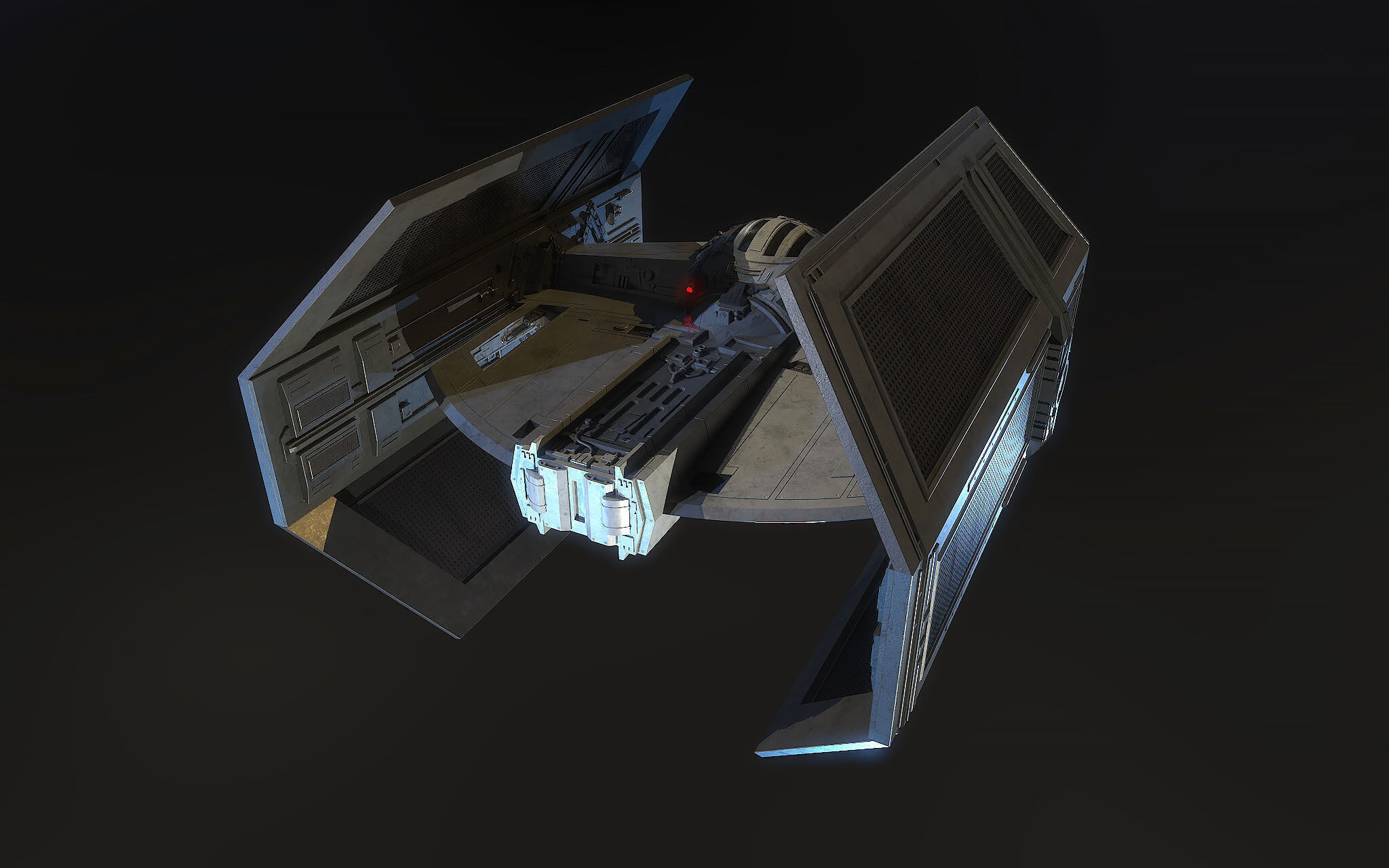 Darth Vader Tie 3D model_2