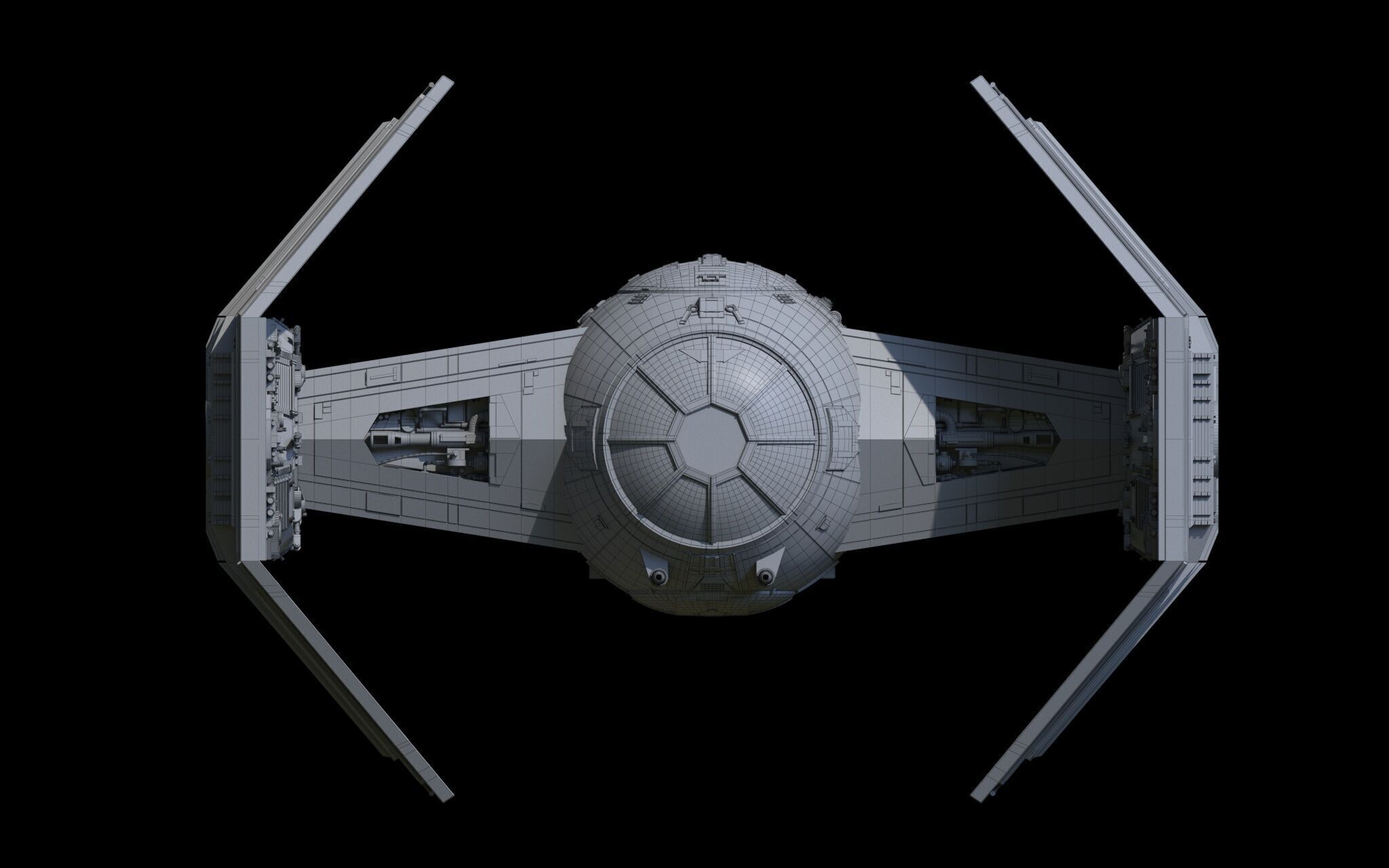 Darth Vader Tie 3D model_8