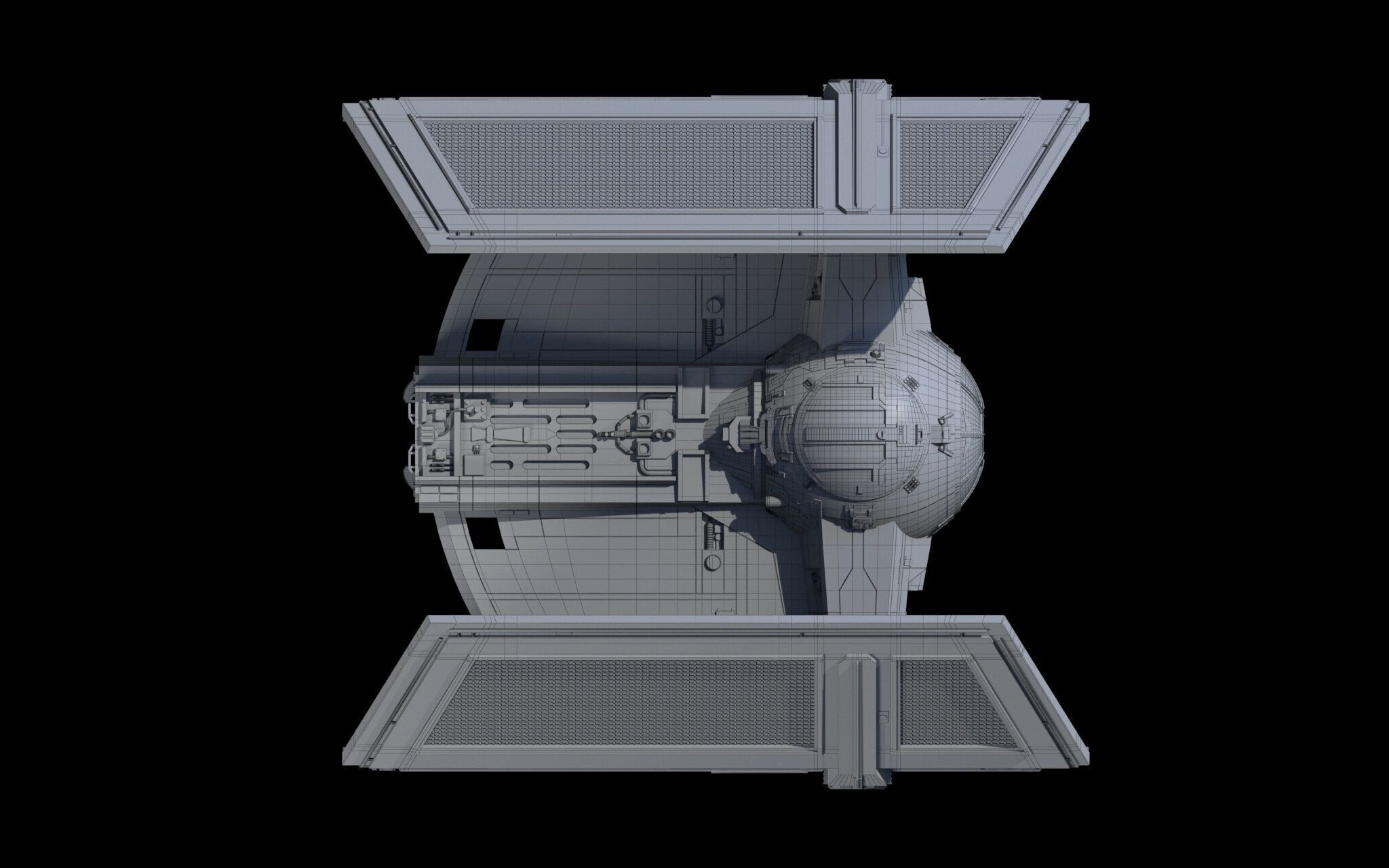 Darth Vader Tie 3D model_13