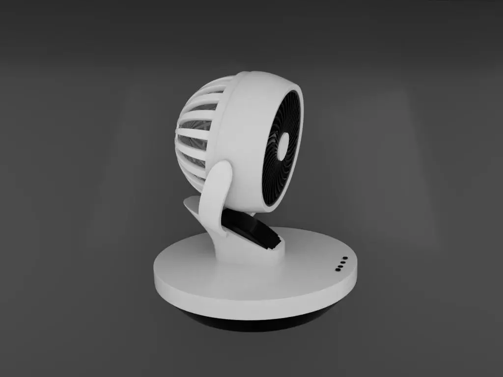Fan Model Low-poly 3D model_0