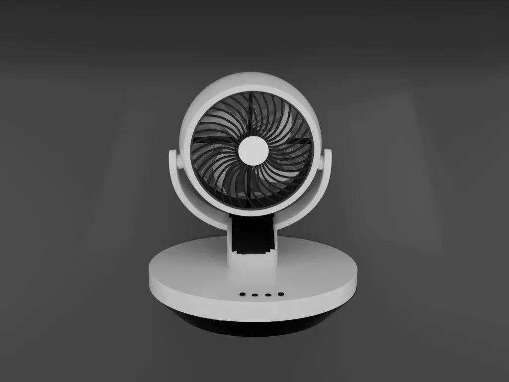Fan Model Low-poly 3D model_2