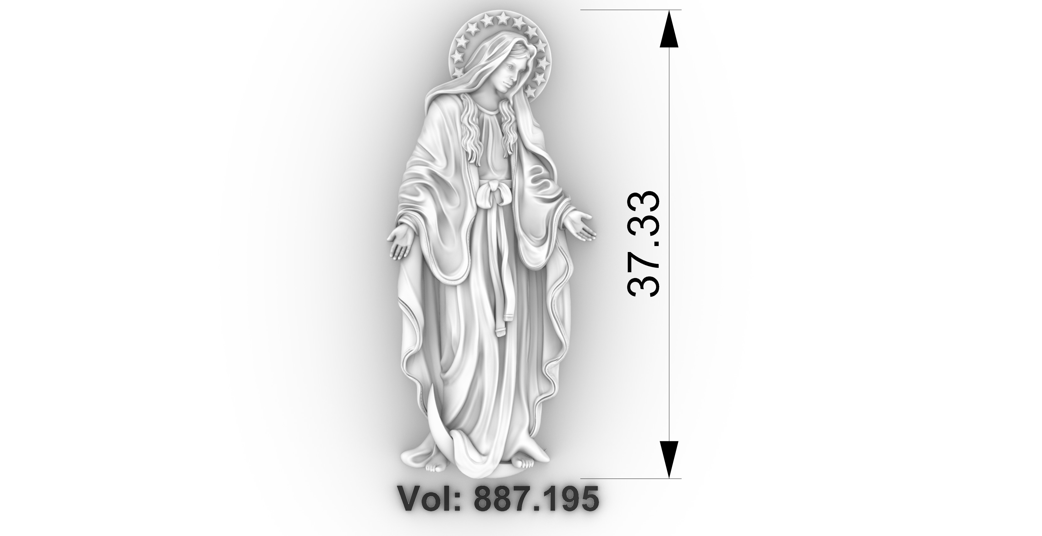 Immaculate Conception - Imaculada Conceicao 3D print model_3