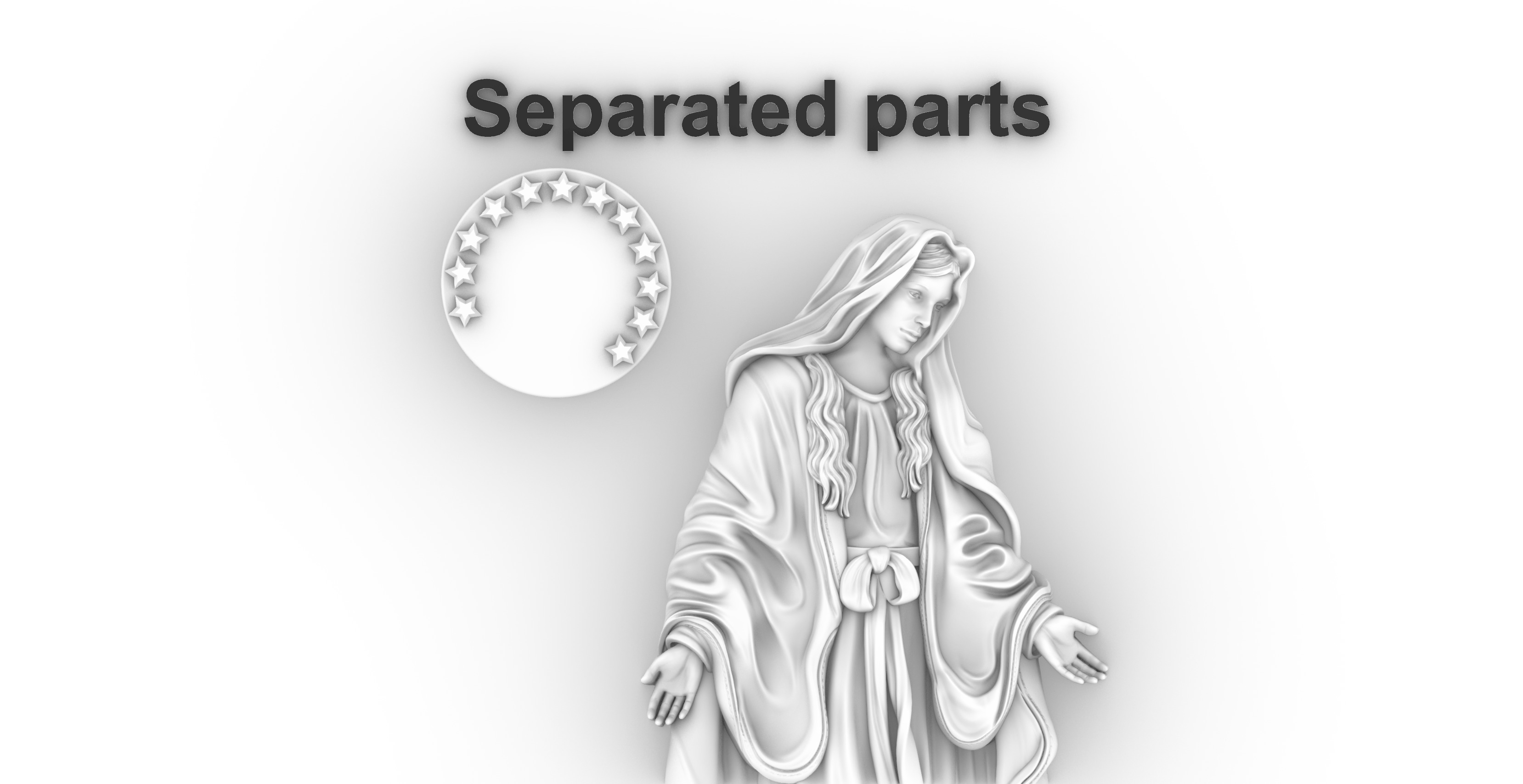 Immaculate Conception - Imaculada Conceicao 3D print model_4