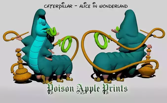 Caterpillar Absolem Character Model - Alice in Wonderland 
