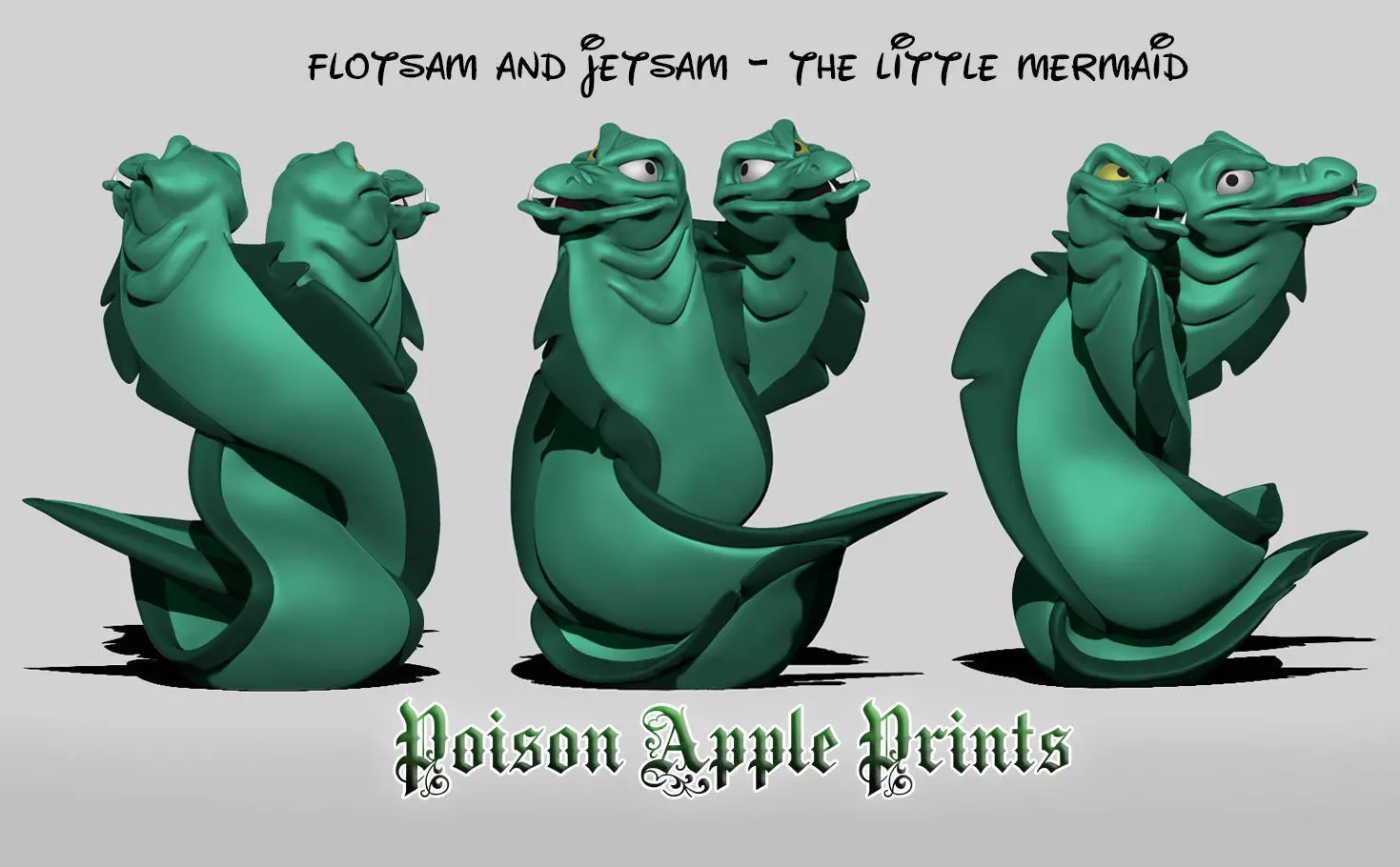 Flotsam and Jetsam Character Model - The Little Mermaid 3D print model_0