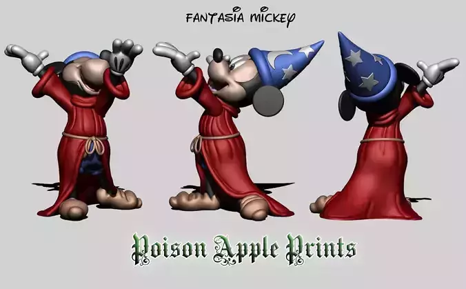 The Sorcerers Apprentice Mickey Character Model - Fantasia
