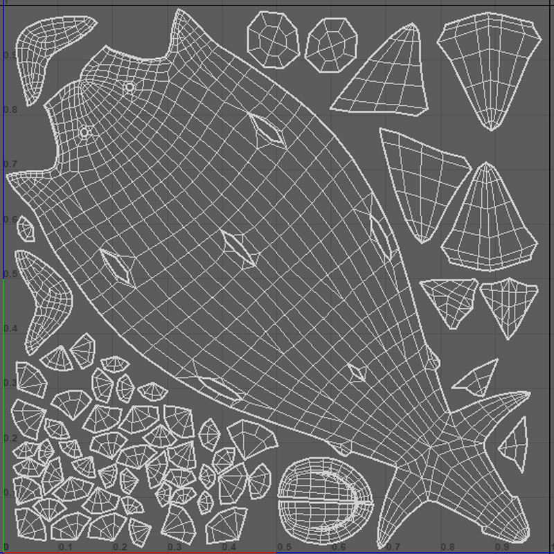 Realistic Shark Rigged and Animated for VR AR Games Low-poly 3D model_13