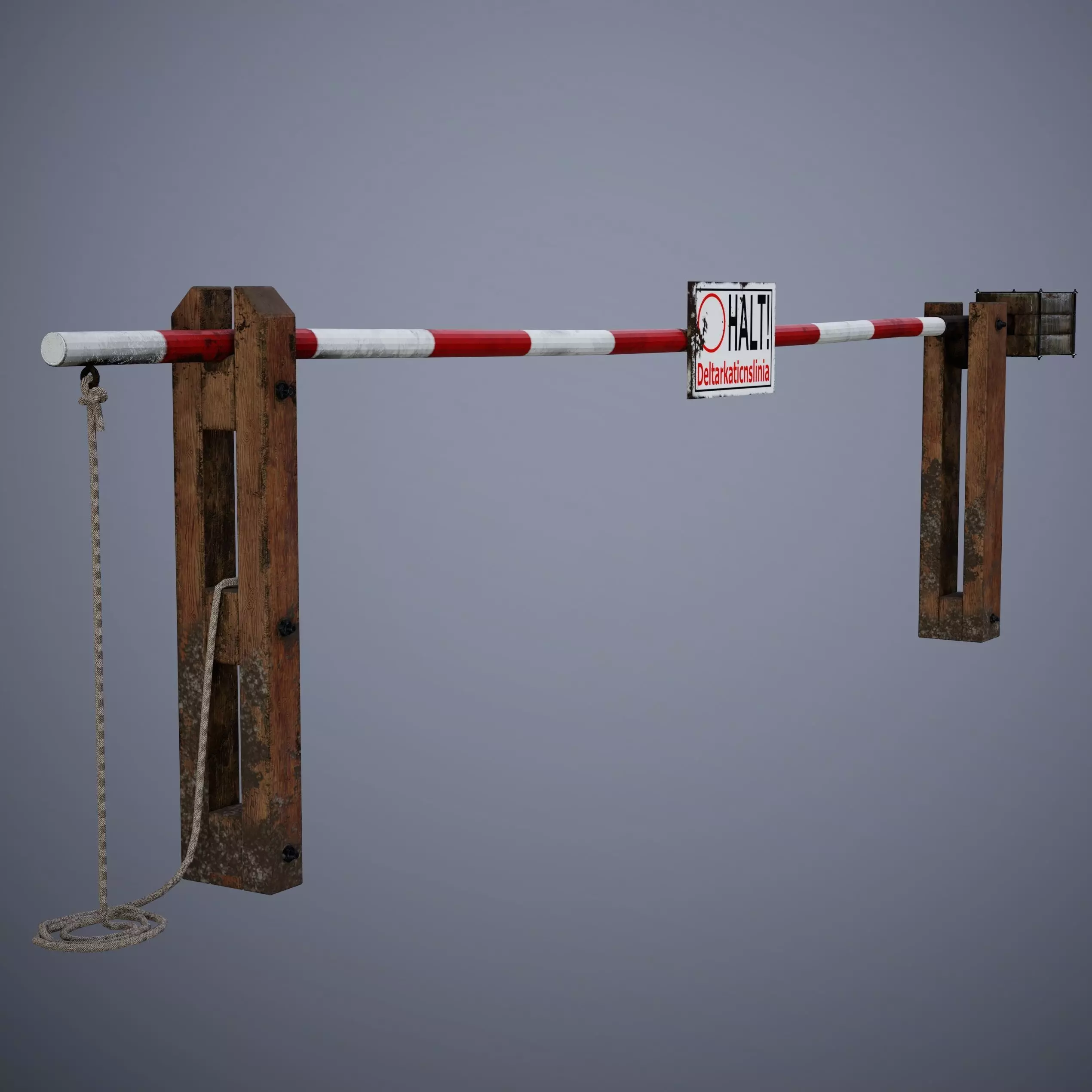 Barrier Low-poly 3D model