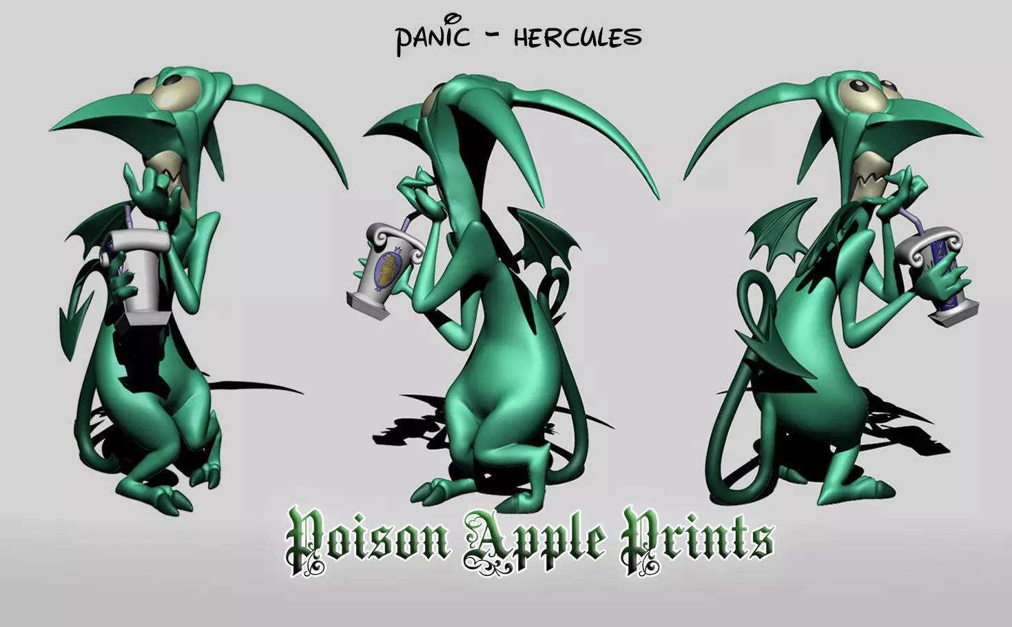 Panic Character Model - Hercules  3D print model_0