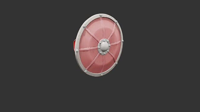 Medieval Siege Shield Low-poly 3D model