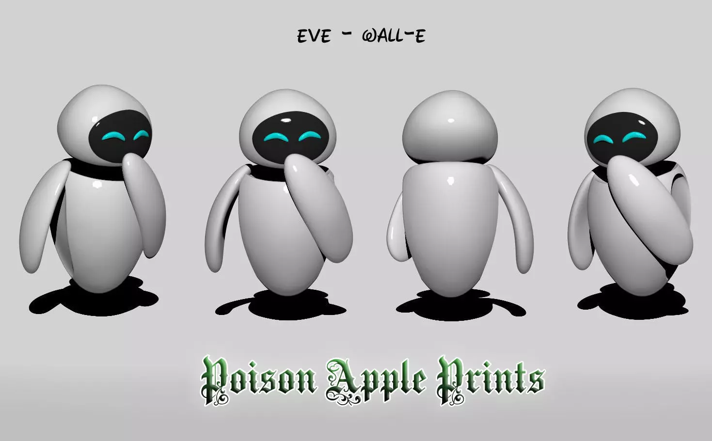 Eve Character Model - Wall E 3D print model