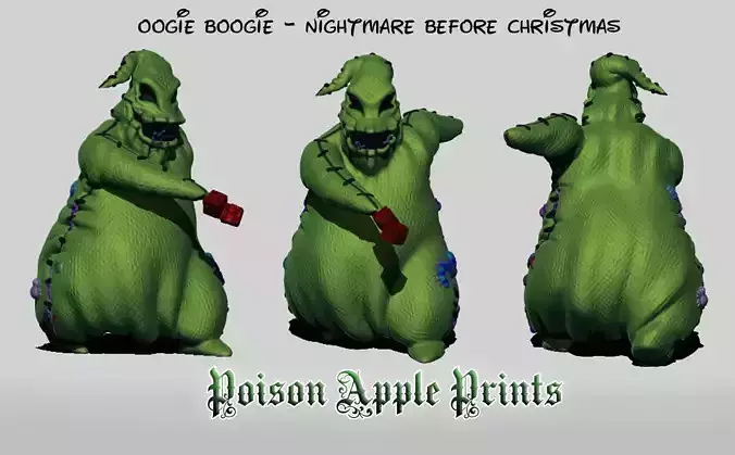 Oogie Boogie Character Model - Nightmare Before Christmas 3D print model Oogie Boogie Character Model - Nightmare Before Christmas 3D print model