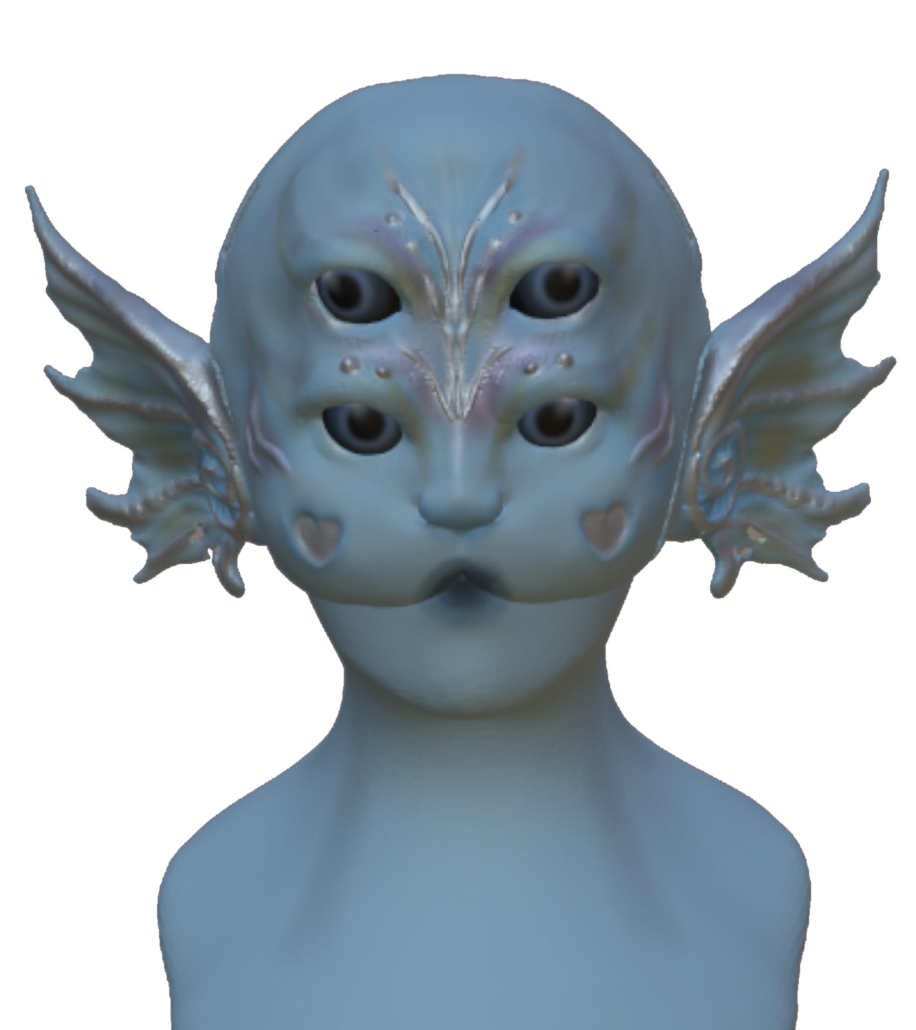 Melanie Martinez Portals Sirens Creature inspired mask 3D print model_2