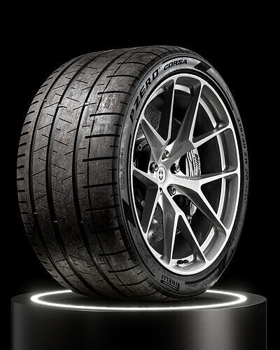 Pirelli P ZERO CORSA 335 30 R20 3D model 6