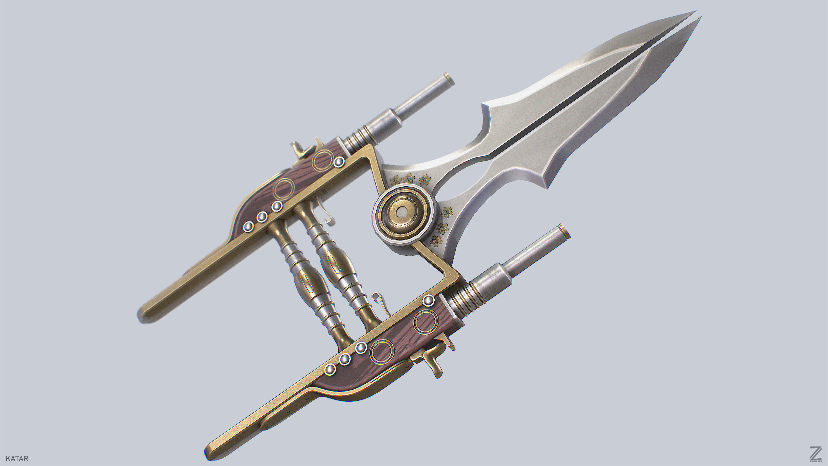 Katar Low-poly 3D model_8