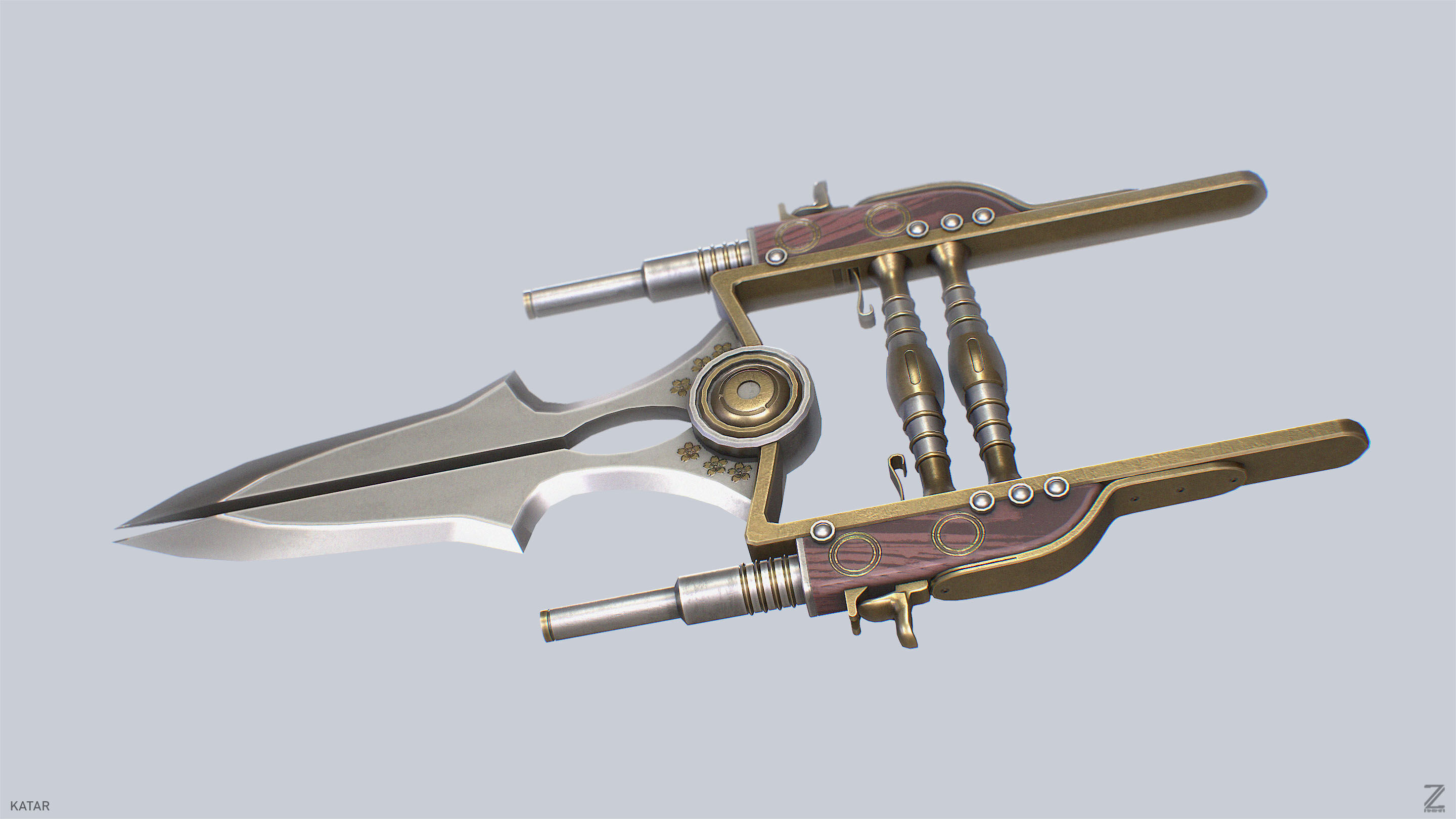 Katar Low-poly 3D model_2