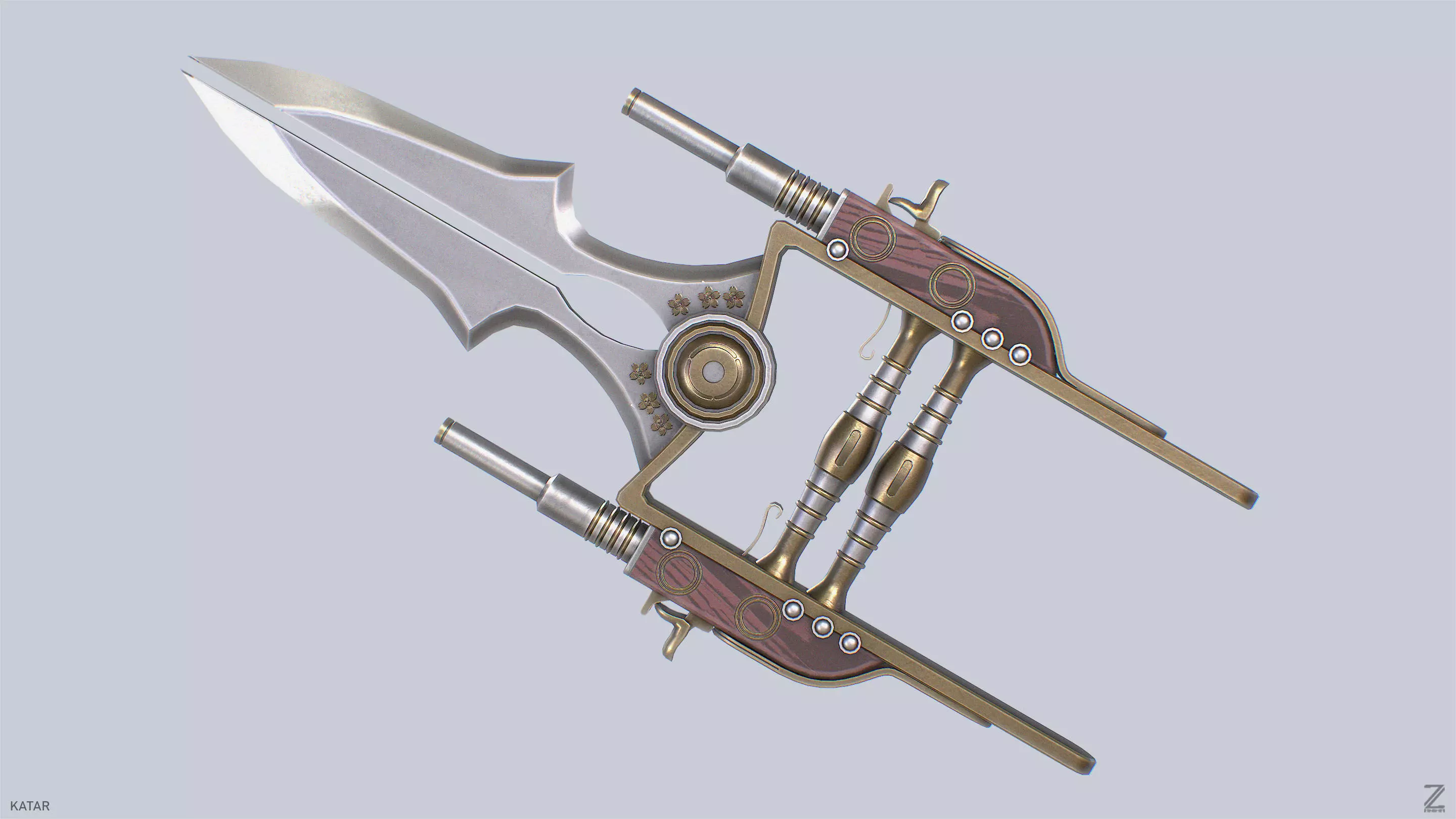 Katar Low-poly 3D model_0