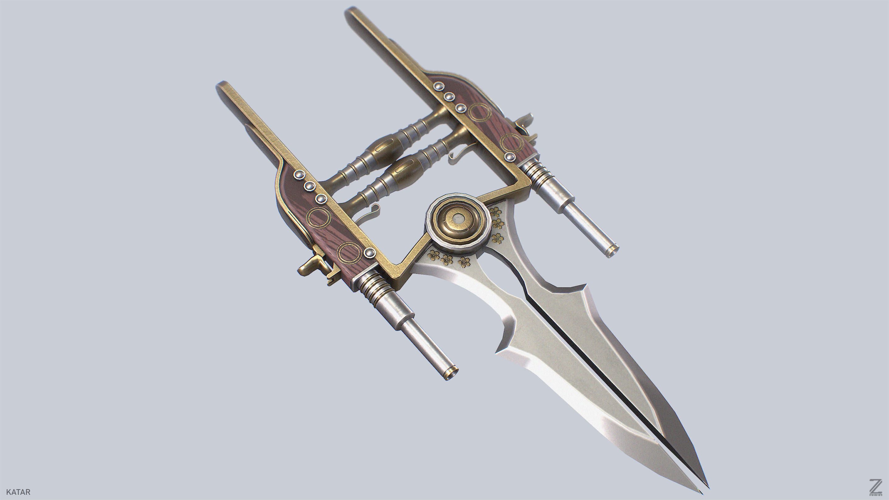 Katar Low-poly 3D model_5