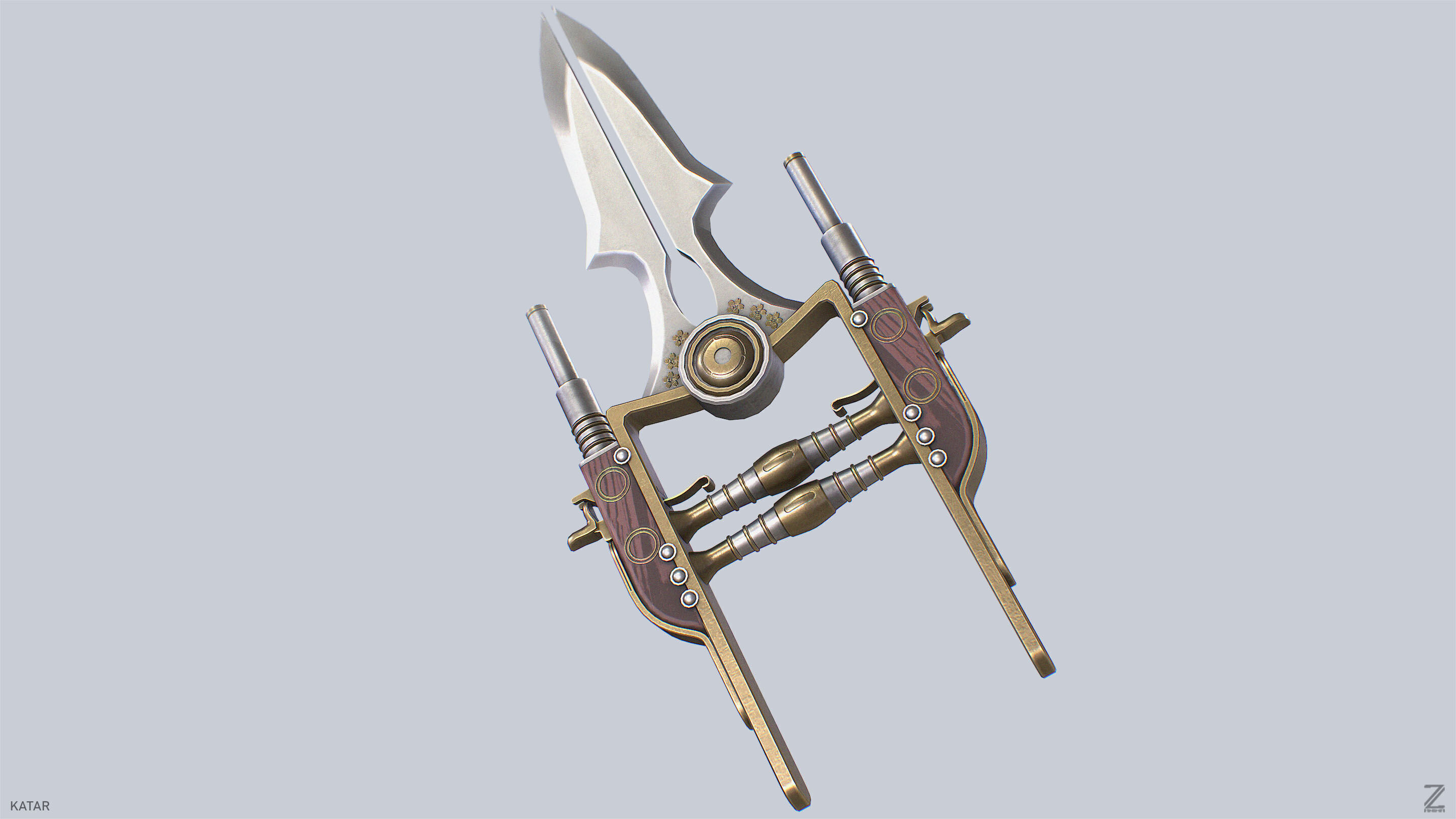 Katar Low-poly 3D model_7