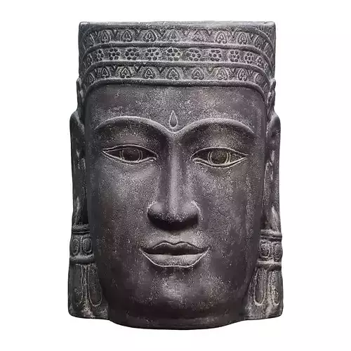 Garden sculpture Khmer head